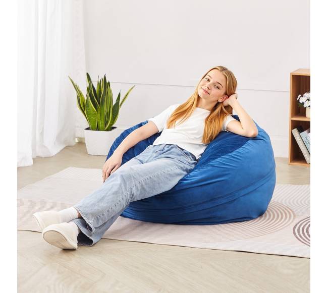 Apvali mėlyna sėdmaišė 3 pėdų7