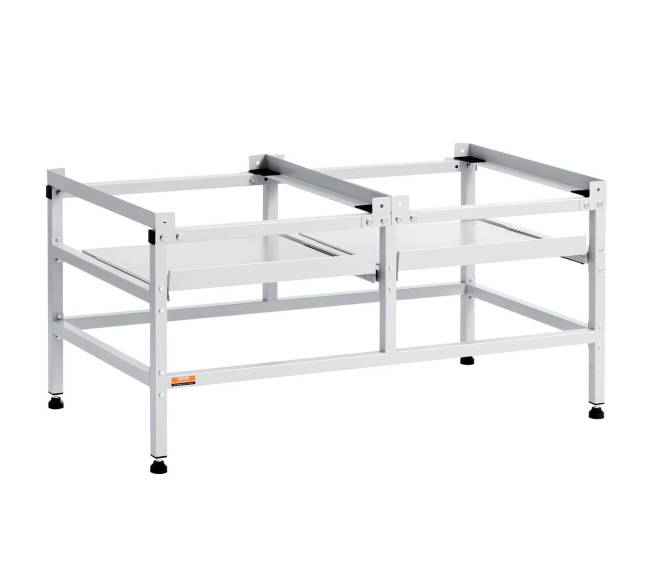 Skalbimo mašinos pastovas su dviguba lentyna0