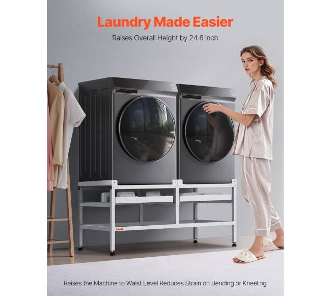 Skalbimo mašinos pastovas su dviguba lentyna4