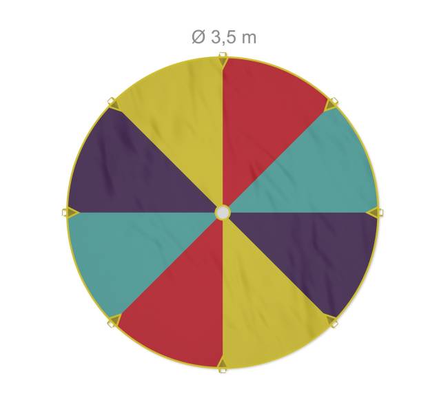 Sūpynių audinys Ø 350 cm3
