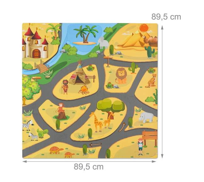 Safari dėlionės žaidimų kilimėlis3