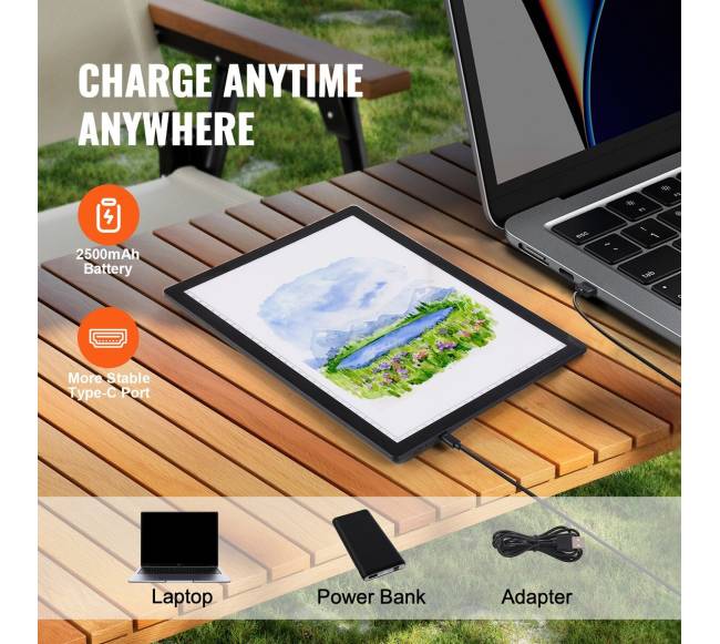 A4 LED švieslentė su pakraunama baterija2