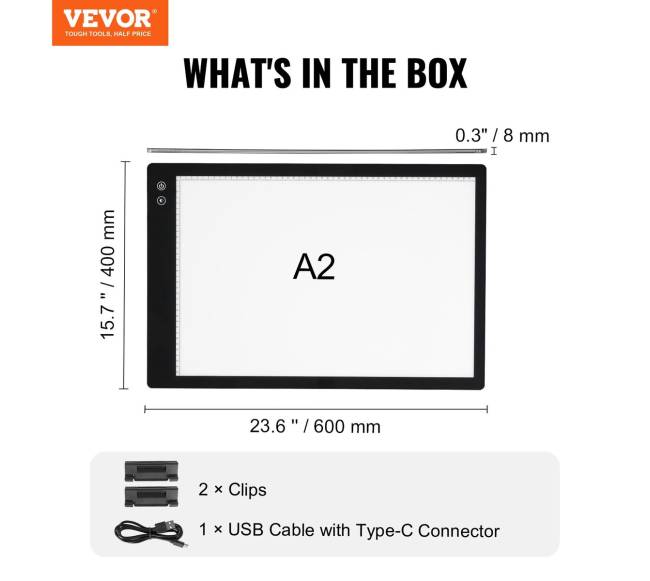 A2 LED šviestlentė įkraunama6