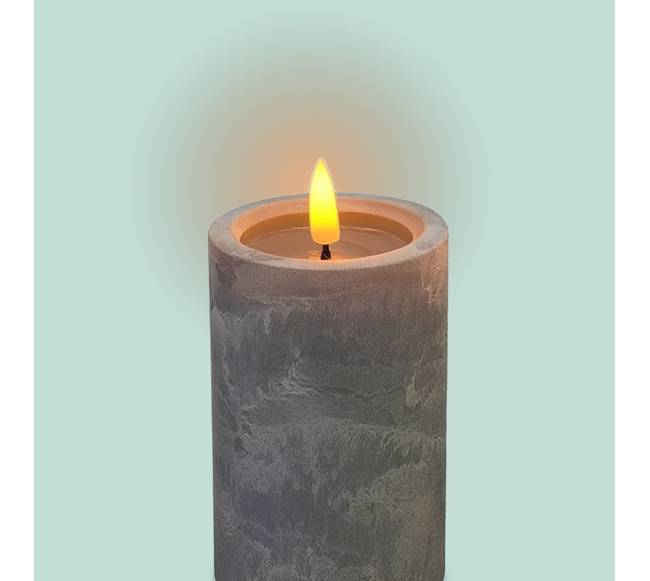 3 betoninių LED žvakių rinkinys4
