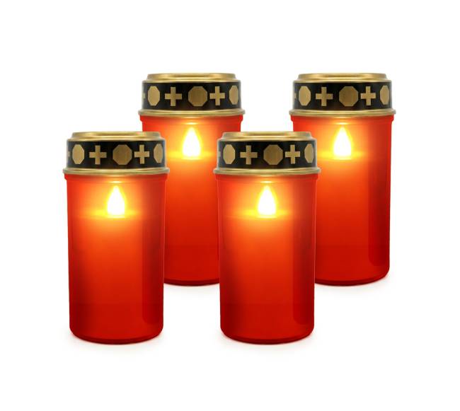 4 LED kapų žibintų rinkinys0