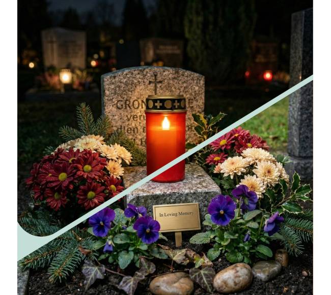 4 LED kapų žibintų rinkinys2