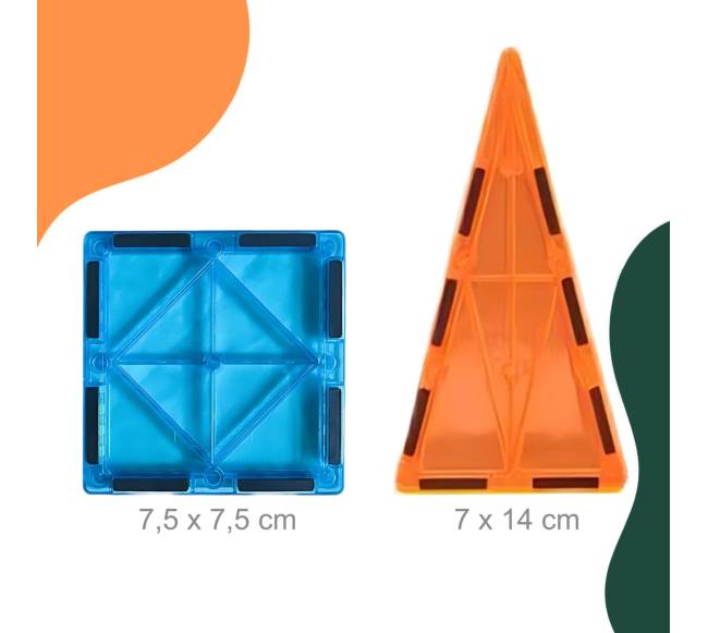 100 magnetinių konstruktorių kaladėlių rinkinys3