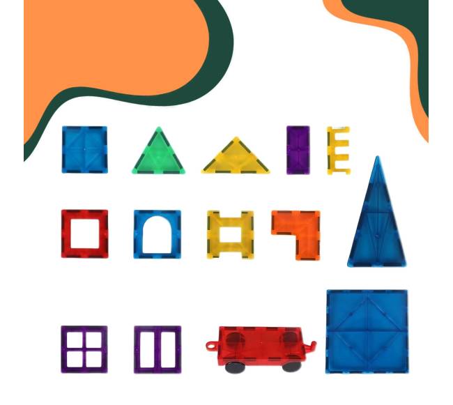 100 magnetinių konstruktorių kaladėlių rinkinys4