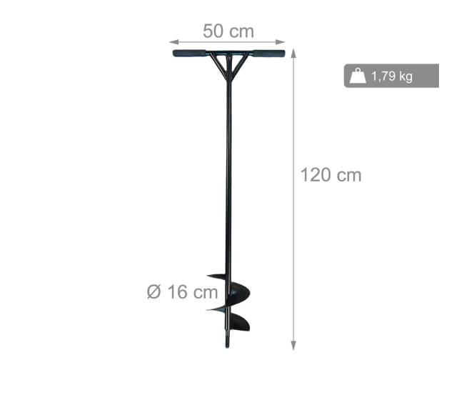 Dirvožemio grąžtas 150 mm3