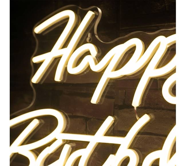LED ženklas Happy Bday4