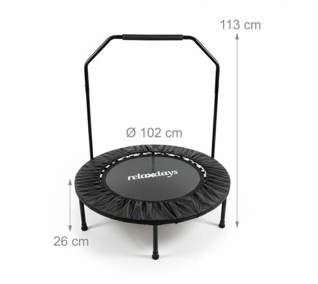 Tramplynas su apsauginiu turėklu Ø 102 cm3