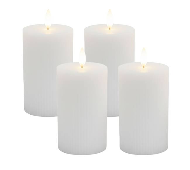 4 LED vaškinės žvakės0