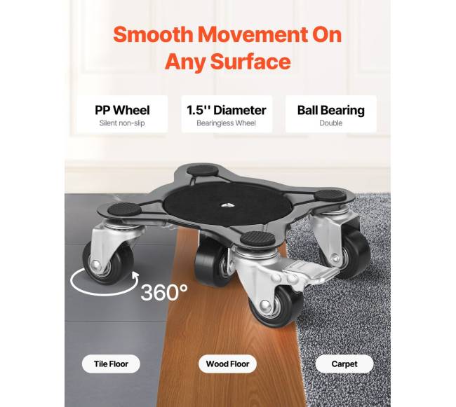 Baldų vežimėlis su 5 ratukais 544 kg talpa3