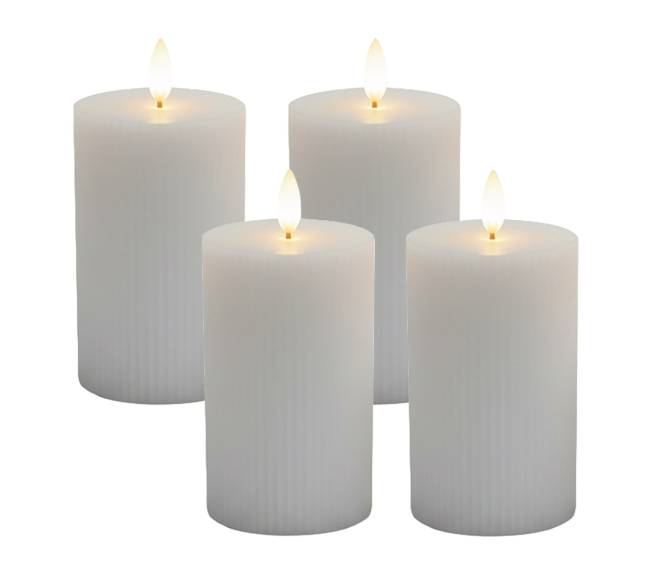 4 LED vaško žvakės0