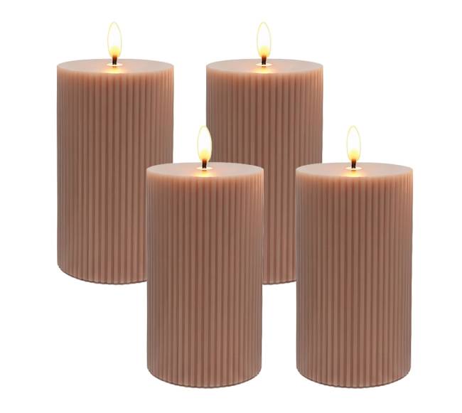 4 LED vaškinės žvakės0