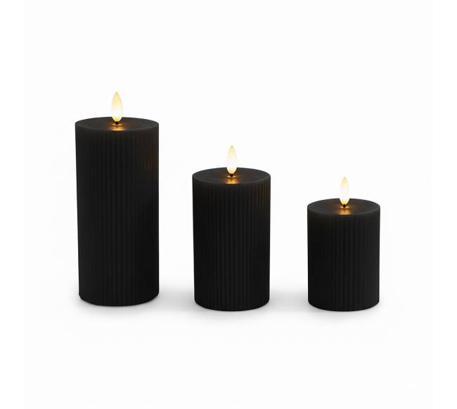 3 LED žvakės0