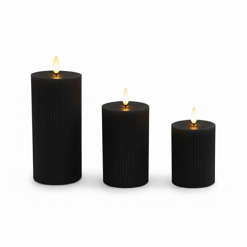 3 LED žvakės0