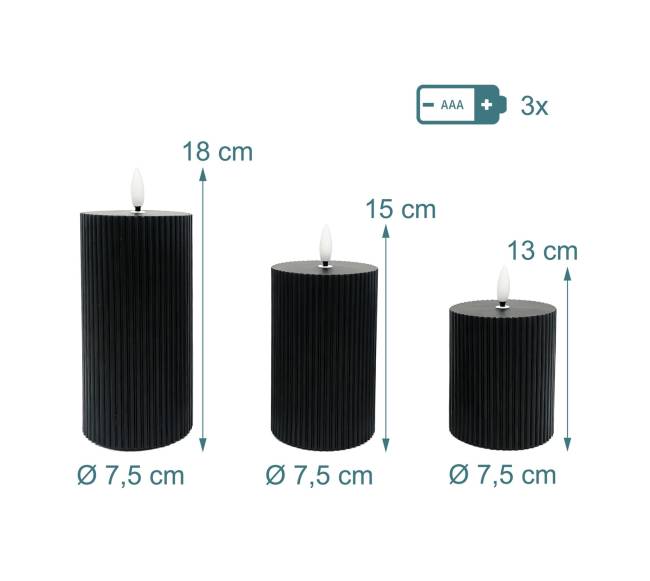 3 LED žvakės3