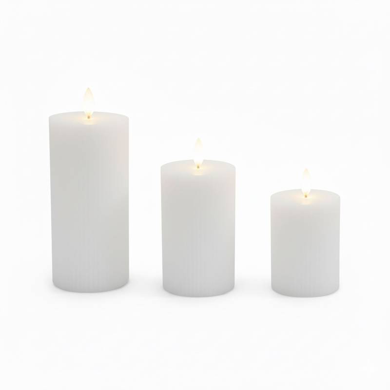 3 LED žvakės0
