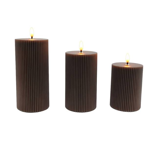 3 LED žvakės0