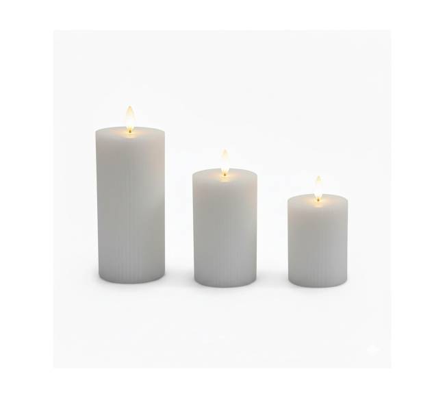 3 LED žvakės6