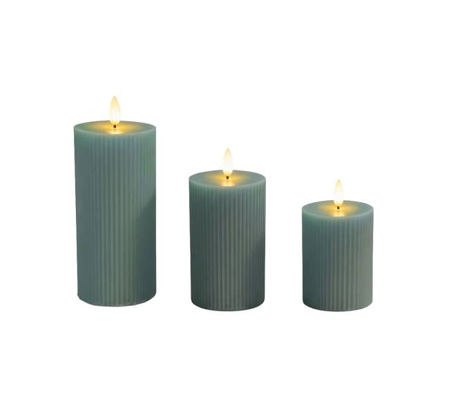 3 LED žvakės0