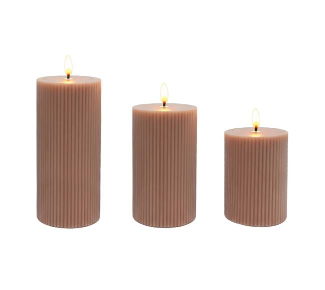 3 LED žvakės0