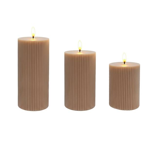 3 LED žvakės0