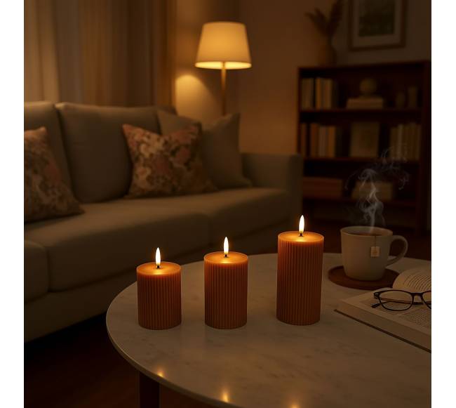 3 LED žvakės1