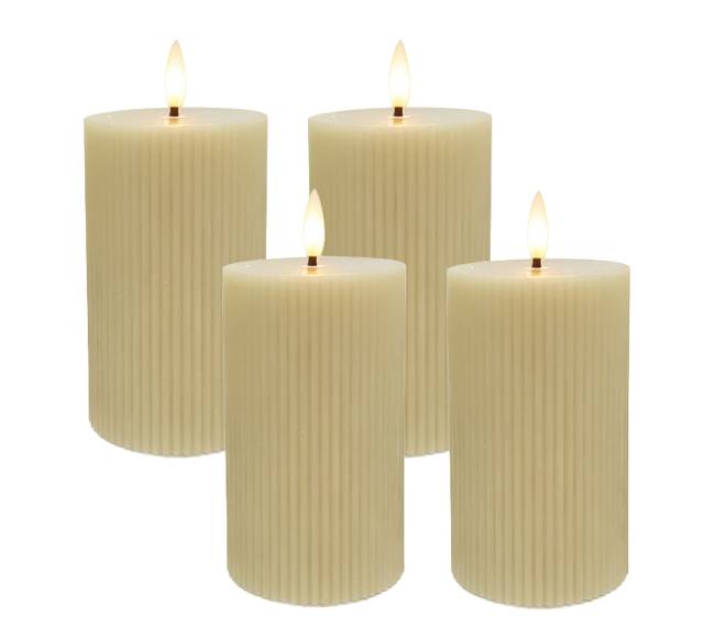 4 LED vaškinės žvakės0