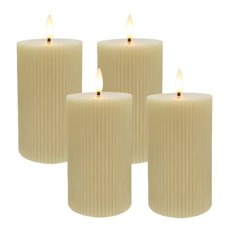 4 LED vaškinės žvakės0