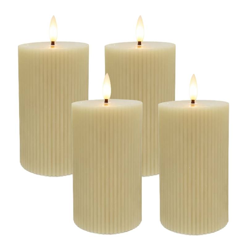 4 LED vaškinės žvakės0