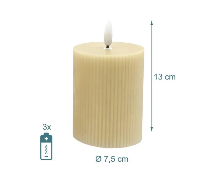 4 LED vaškinės žvakės3