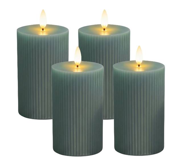 4 LED vaškinės žvakės0
