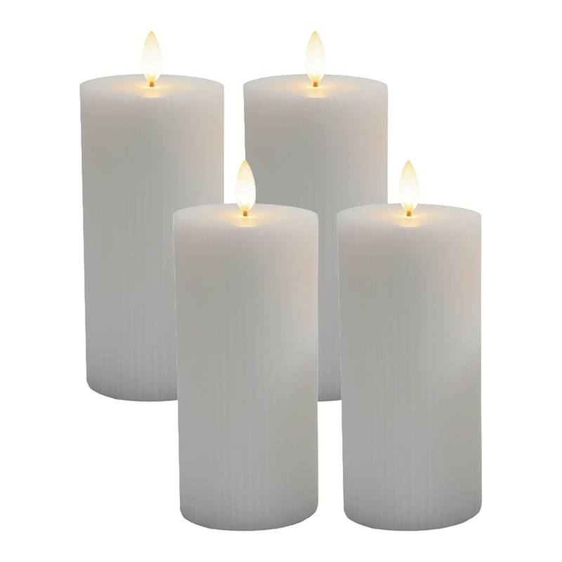 LED žvakės, 4 vnt. rinkinys, 18 cm0