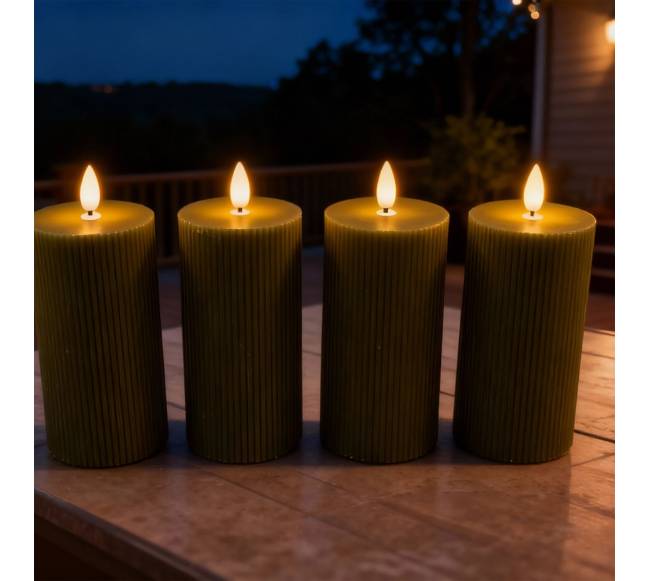 LED žvakės, rinkinys iš 4, 18cm1