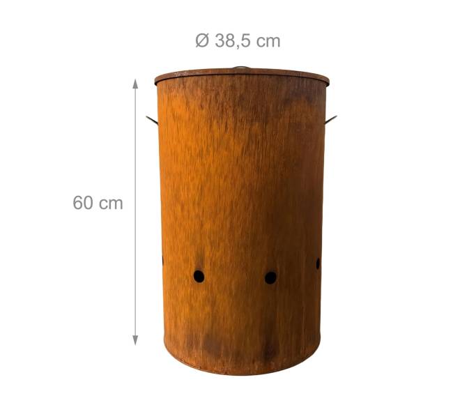 Corten plieno ugnies statinė3