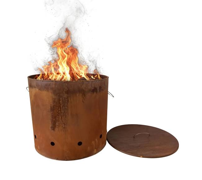 Corten plieno ugnies statinė0