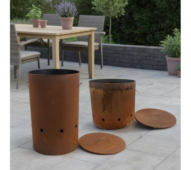 Corten plieno ugnies statinė2