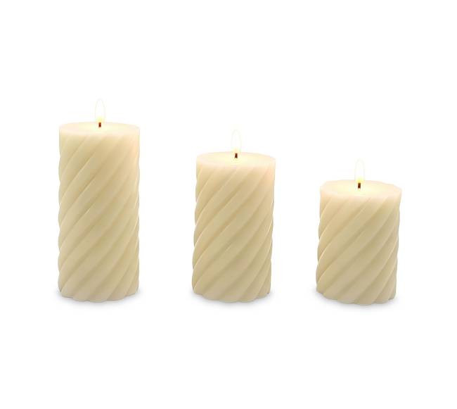 3 LED žvakių rinkinys0