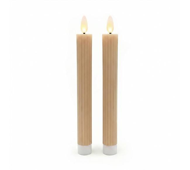 2 LED kūginių žvakių rinkinys0