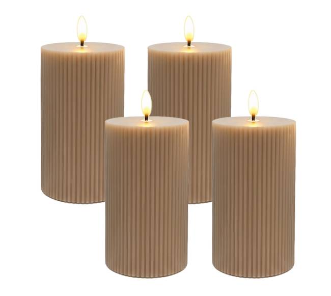 4 LED vaškinės žvakės0