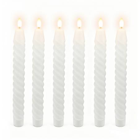 6 LED kūginių žvakių rinkinys0