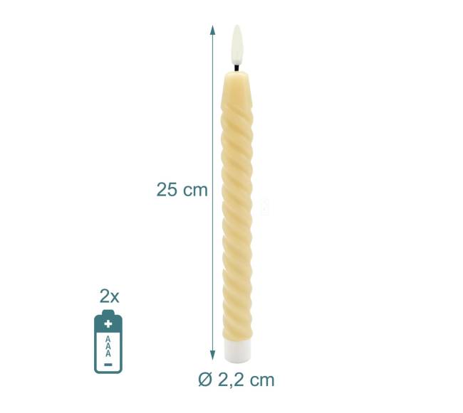 LED žvakių smailėjantis rinkinys iš 6 vnt.3