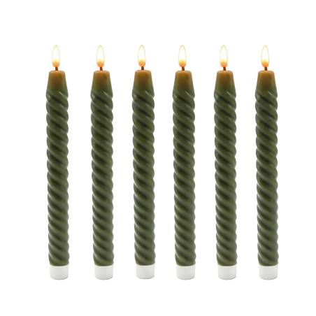 6 LED kūginių žvakių rinkinys0