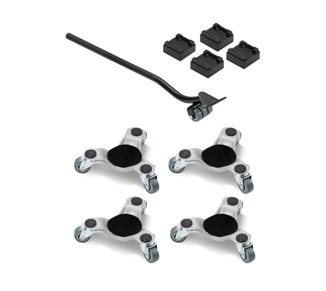 Baldų perkraustymo vežimėliai 4 vnt. plieniniai0