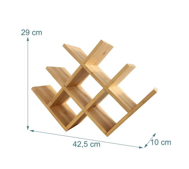 Bambukinė vyno lentyna – 8 buteliams3