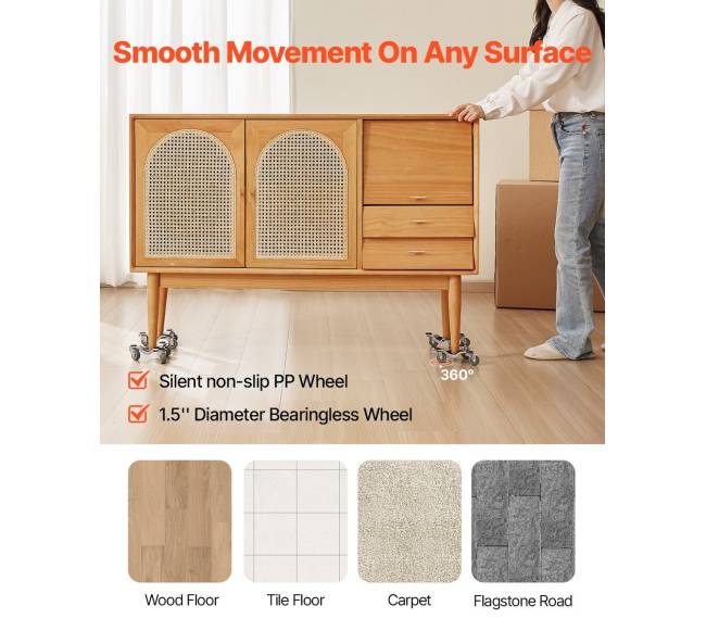 Baldų perkraustymo vežimėliai 4 vnt. plieniniai3