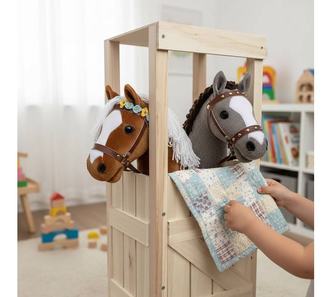 Hobby Horse arklidė 2 žaisliniams arkliukams2