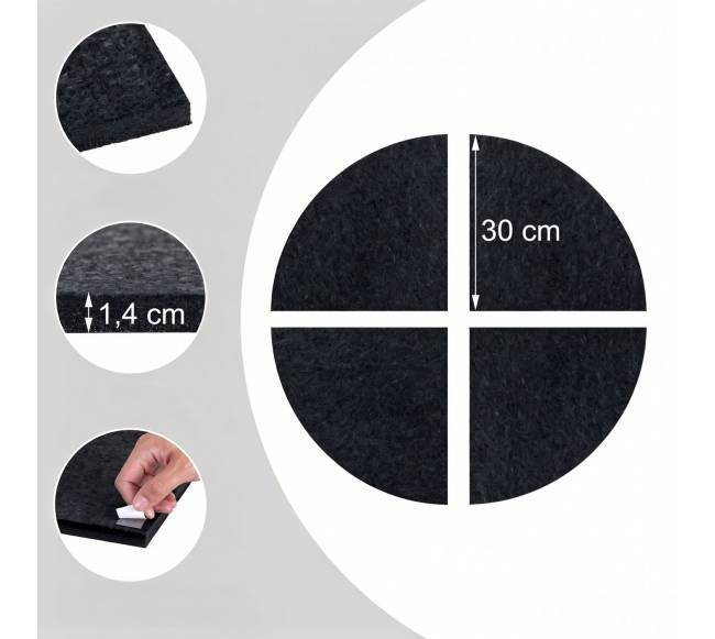 Smiginio lentos apsauginis žiedas, 4 dalių, veltinis5